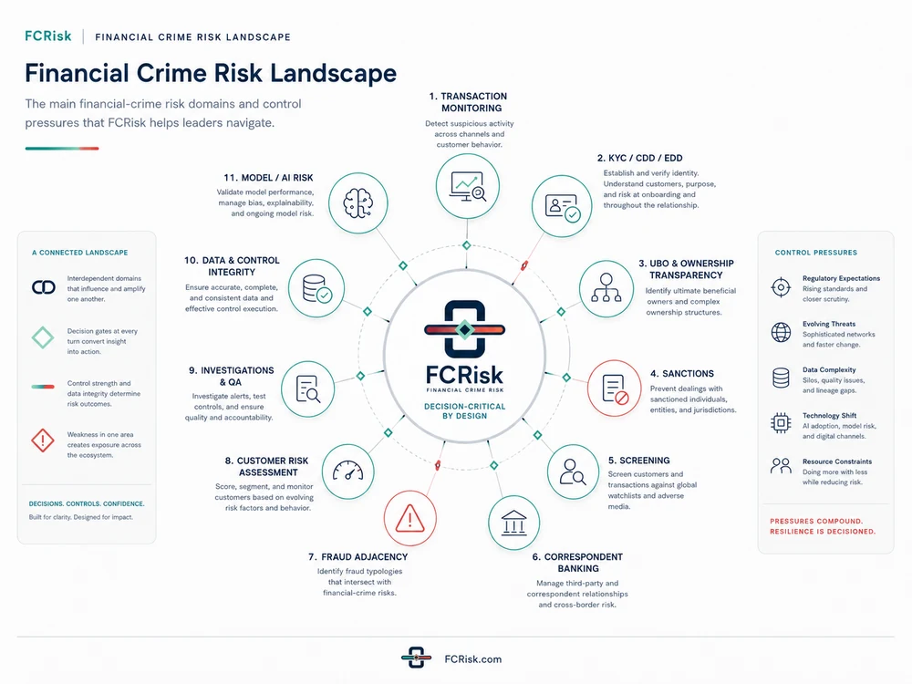 Financial Crime Risk Landscape diagram